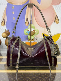Louis vuitton aged calfskin express travel MM M26308 bordeaux