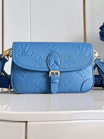 Louis vuitton original calfskin diane satchel M13231 blue