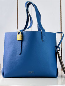 Louis vuitton original calfskin low key cabas MM bag M25341 blue