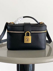 Louis vuitton original calfskin low key vanity pouch M27505 black