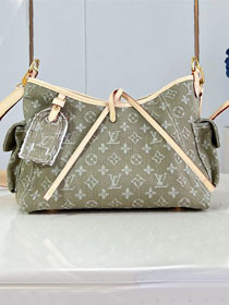 Louis vuitton original denim carryAll cargo PM M27623 green