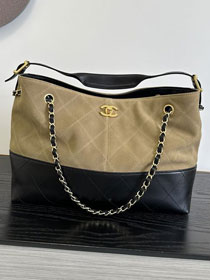 CC suede small tote bag AS5634 beige